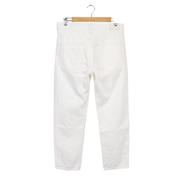 Edwin Hana Classic Straight Crop Button Fly Denim Jean White Noise Size 30 NWT - Picture 7 of 8